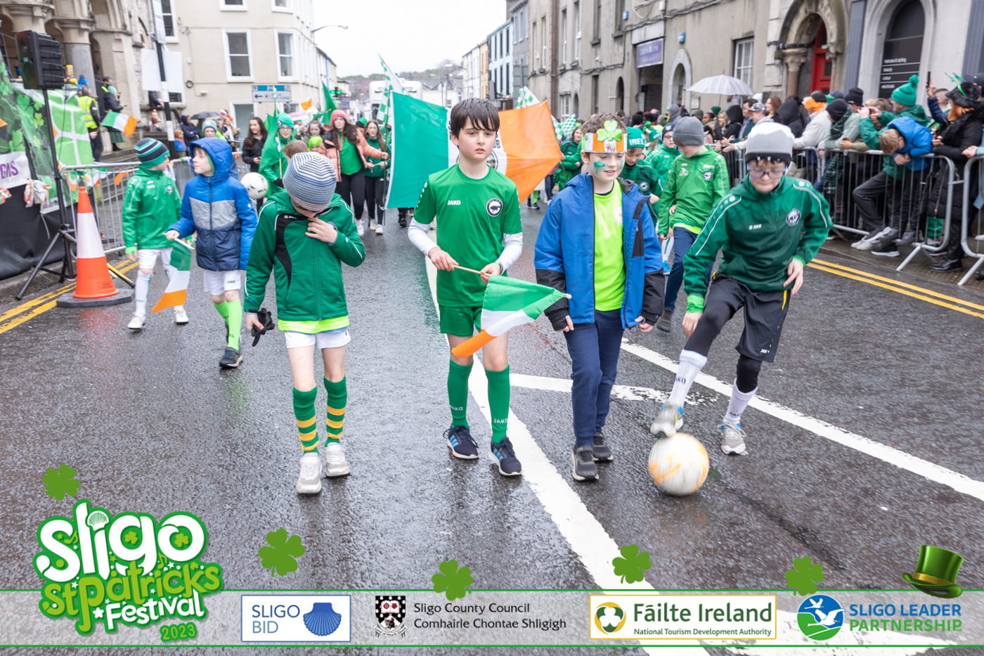 Sligo St Patrick's Festival 2024, parade with children