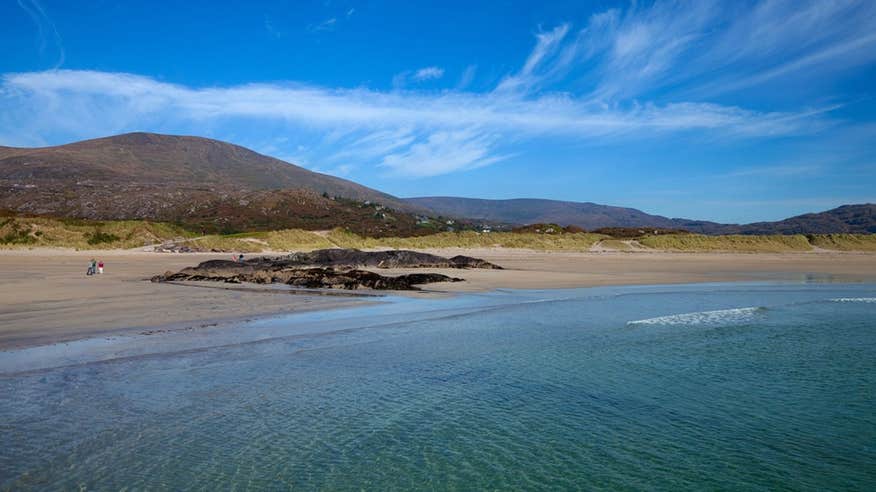 Clear waters on a sunny day at Derrynane Beach, Caherdaniel, Co. Kerry