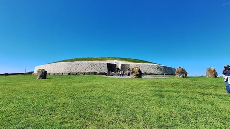 A view of the prehistoric passage tomb Newgrange in the Boyne Valley
