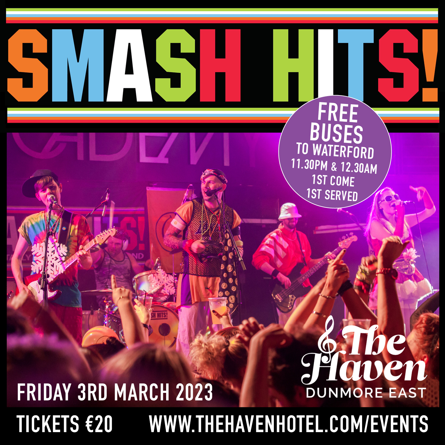 Smash Hits live at The Haven Hotel, Dunmore East, Co Waterford
