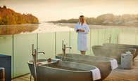 A woman at The Ice House Hotel spa in County Mayo