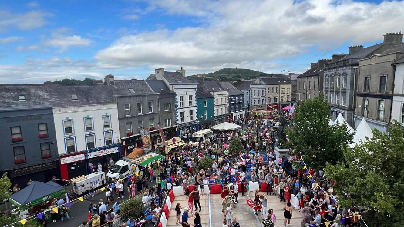 Market Square Outdoor Stage and dancing, Enniscorthy