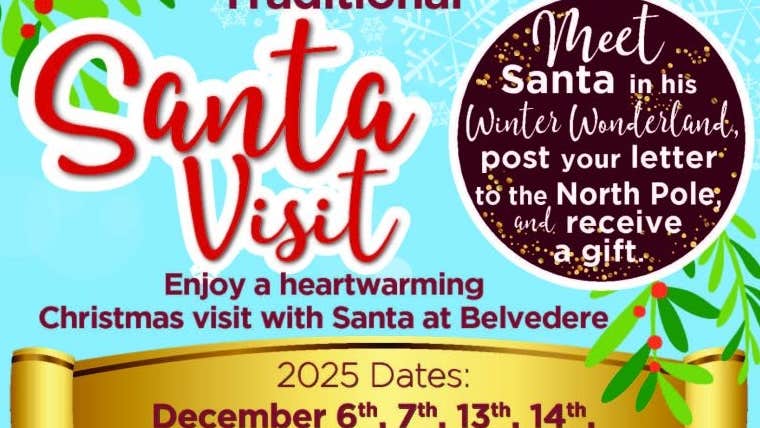 Traditional Santa Visit at Belvedere