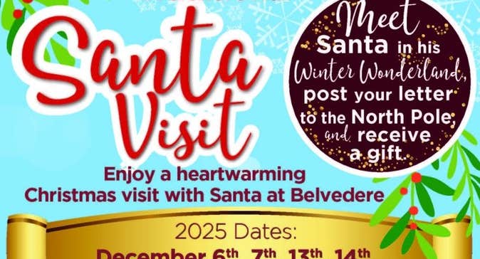 Traditional Santa Visit at Belvedere