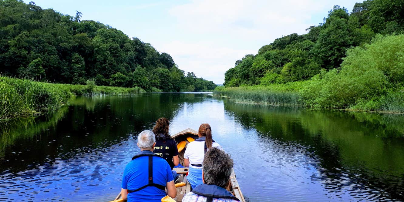 Image of people on a boat in County Meath