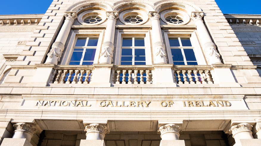 Exterior view of the National Gallery of Ireland in Dublin city