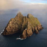 Mist settling on Skellig Michael in County Kerry