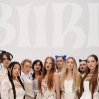 NYF Dublin: Countdown Concert Matinee with Biird, group of 11 people dressed in shades of white and cream