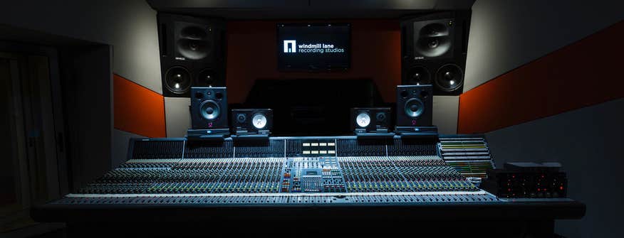 Interior image of Windmill Lane Recording Studio in Dublin city