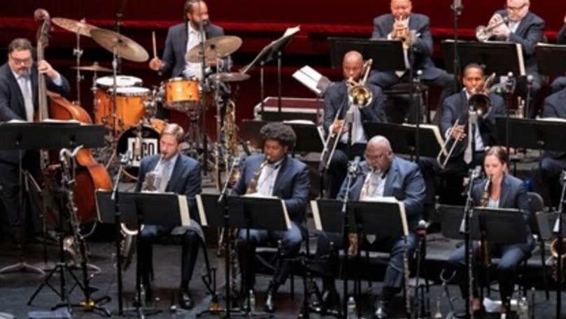 Jazz at Lincoln Center with Wynton Marsalis, part of an orchestra