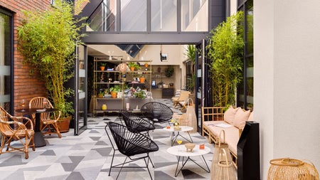 Casual seating area.