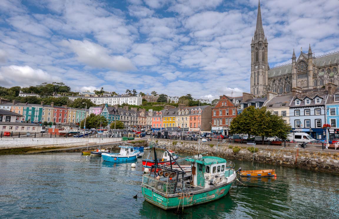The coastline of Cobh in County Cork