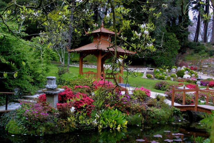 Japanese Gardens at Powerscourt House and Gardens in County Wicklow