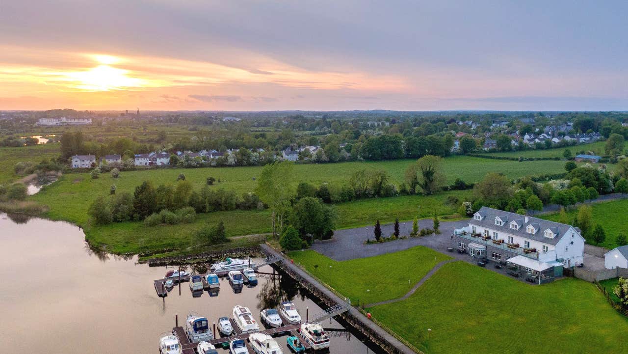 Aerial view of property