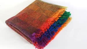 Cleo knitted multi-couloured scarf