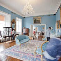 The grand interiors at the Bishop's Palace Museum