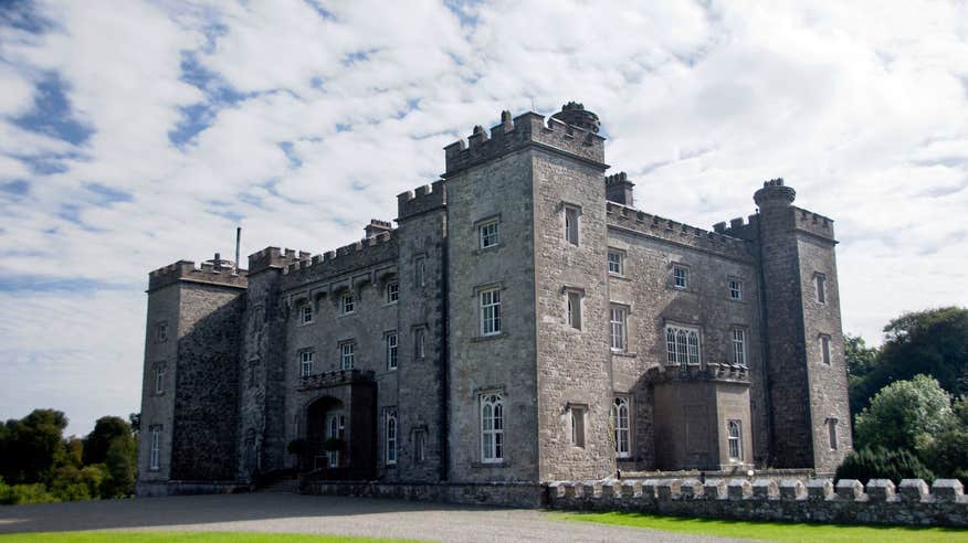 The exterior of Slane Castle, Boyne Valley, County Meath