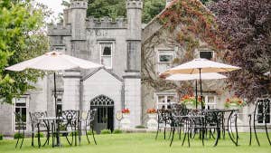 Outdoor seating at Abbey Hotel, Conference and Leisure