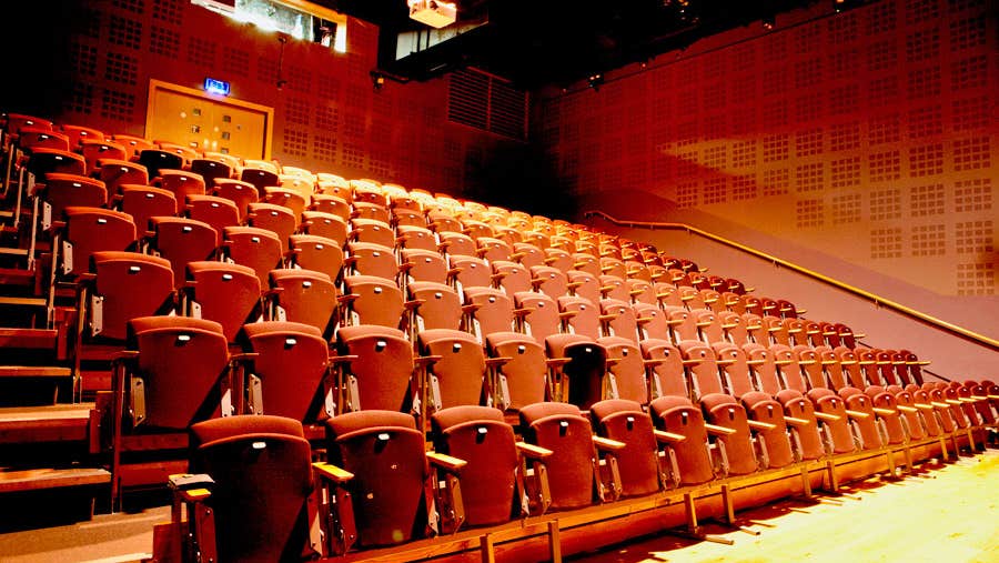 A view of the seating area within the theatre auditorium