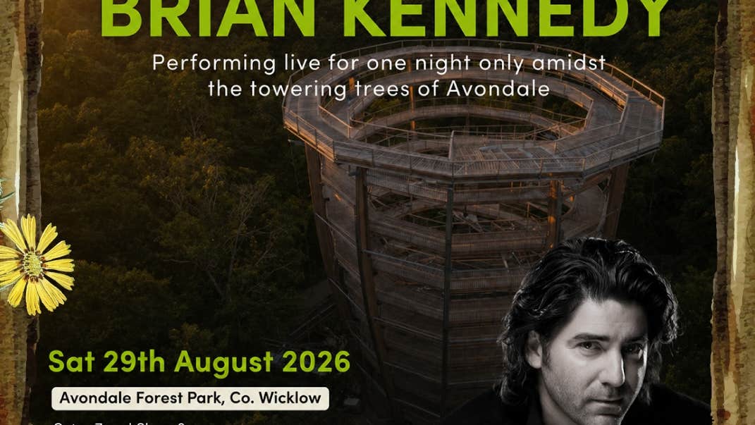 An evening with Brian Kennedy performing live for one night only amidst the towering trees of Avondale Forest Park
