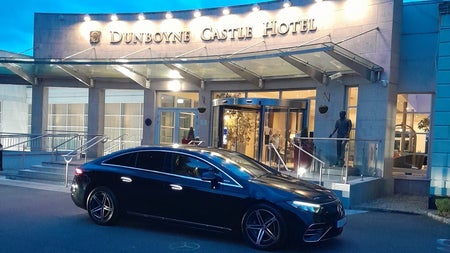 A Top Hat Chauffeurs car outside Dunboyne Castle Hotel