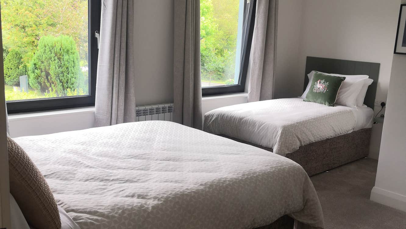 Double and single bedroom