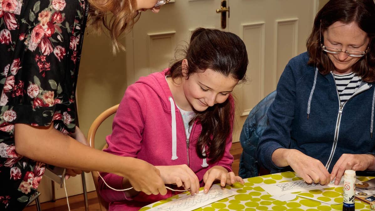 Drop-In workshop in the Learning Resource Room, National Museum of Ireland