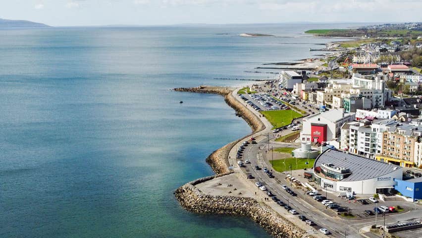 An aerial view of Galway Atlantaquaria