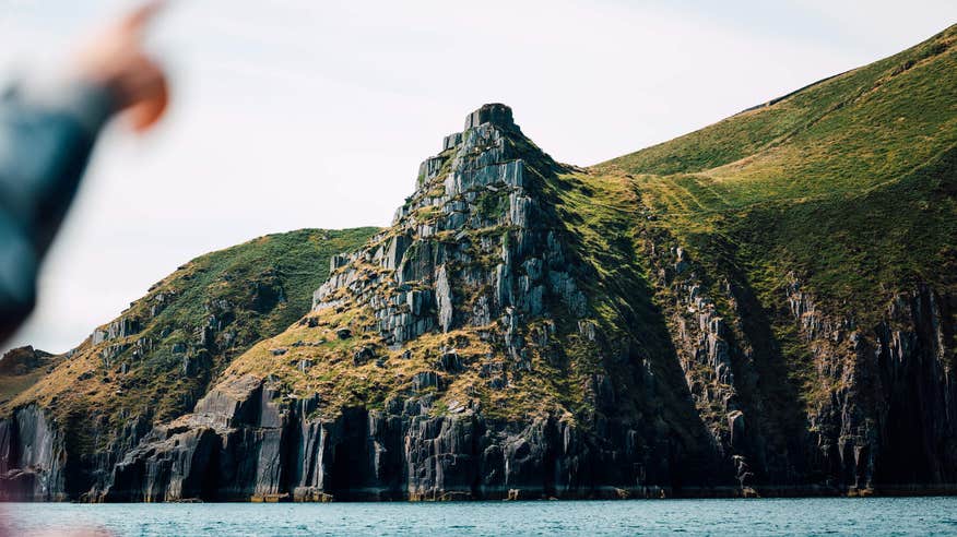 View of the Blasket Islands from a boat tour.