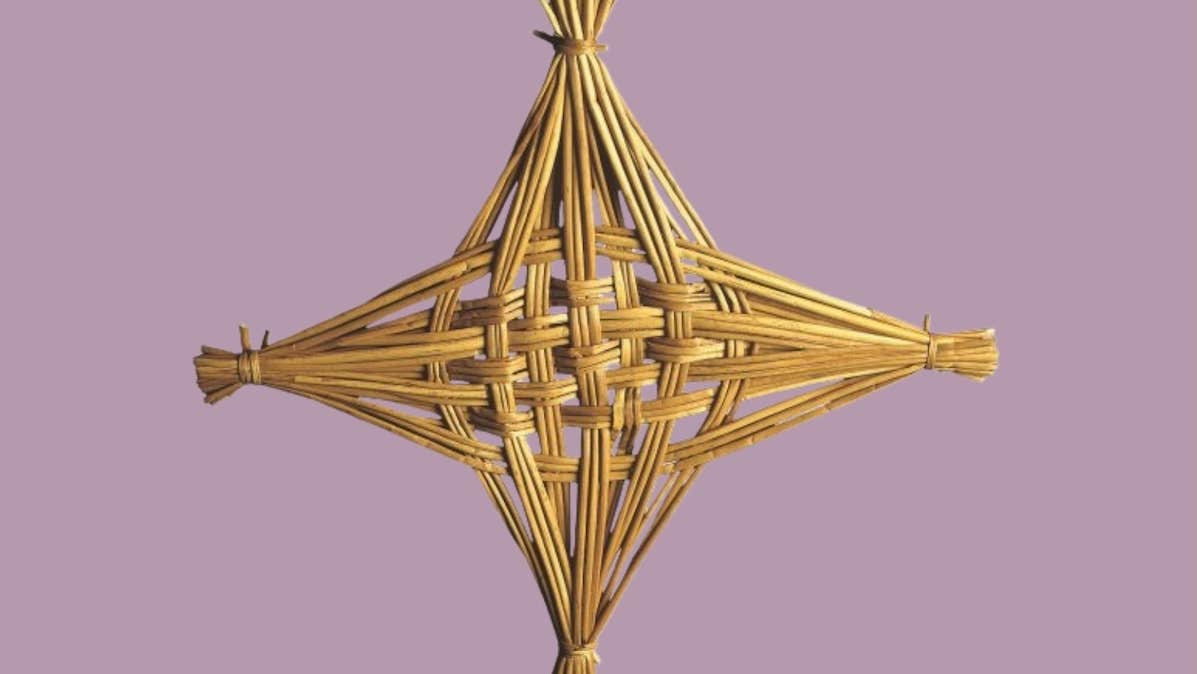 St. Brigid's cross from the National Museum's collection