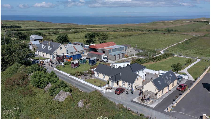Aerial view of accommodation