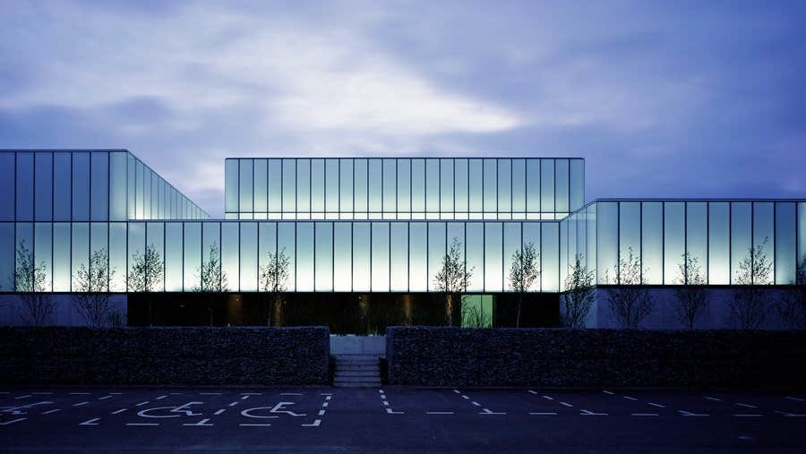 Glass exterior of Visual Centre of Contemporary Art