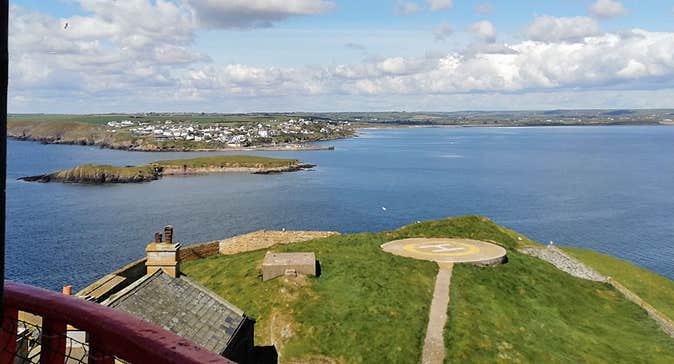 Ballycotton Sea Adventures view from the lighthouse on Ballycotton Island