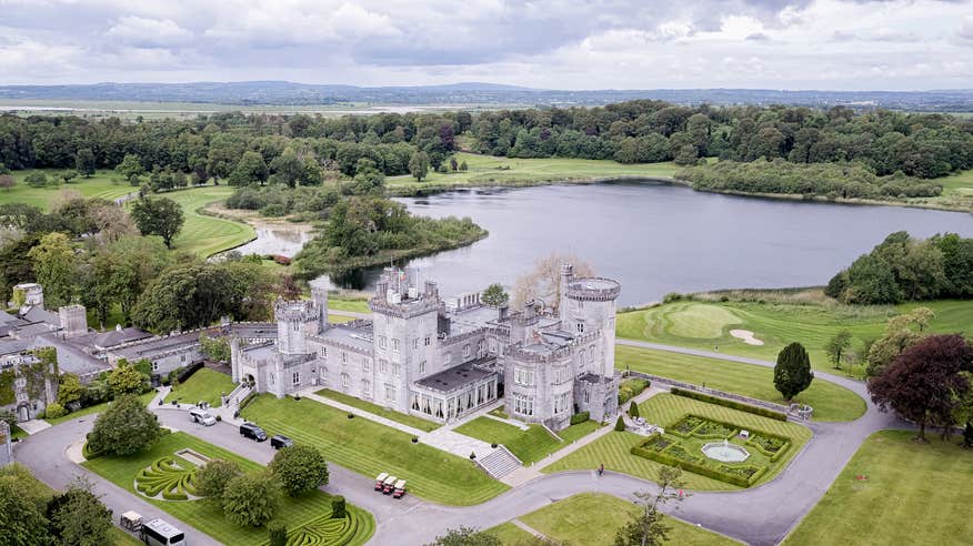 Aerial view of Dromoland Castle in Clare