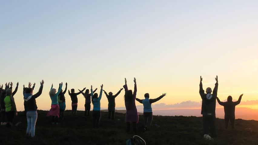 Sunrise yoga session with Your Wellbeing Warrior