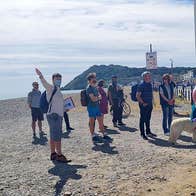 Myths and Legends Bray Walking Tour guide and group