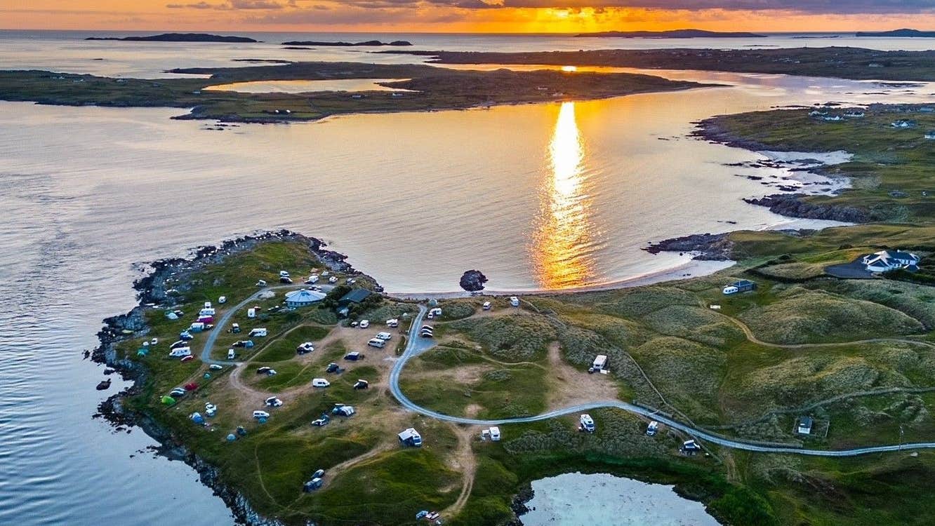 Aerial view of site.