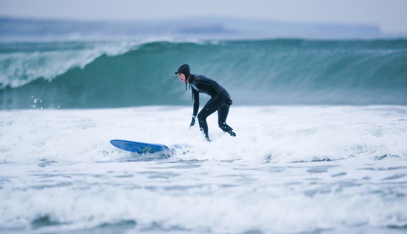 Have some wave-splashing fun in Strandhill, County Sligo