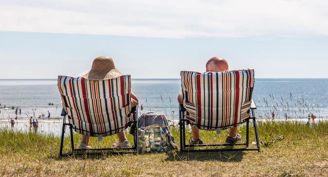 People at Youghal Claycastle Beach in Co Cork