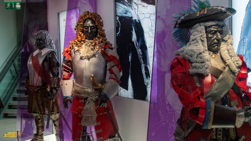 Mannequins wearing armour in Athlone Castle, Westmeath.