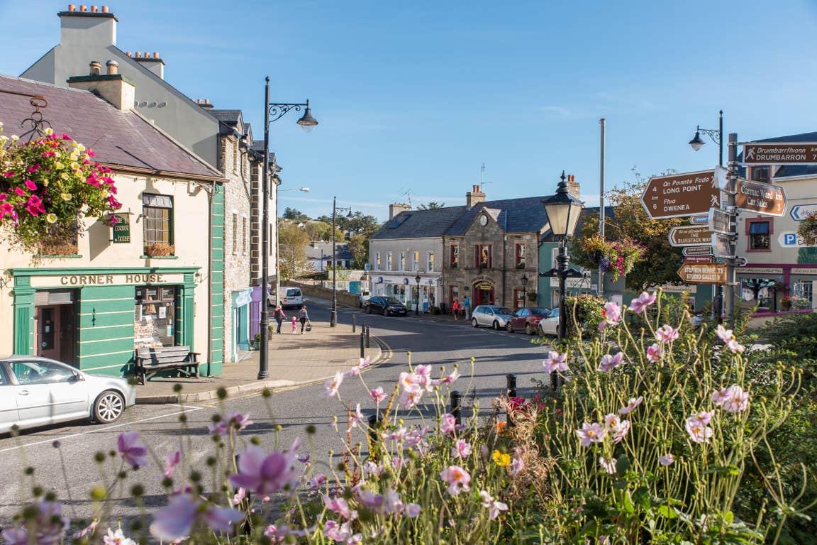 Image of the town in Ardara in County Donegal