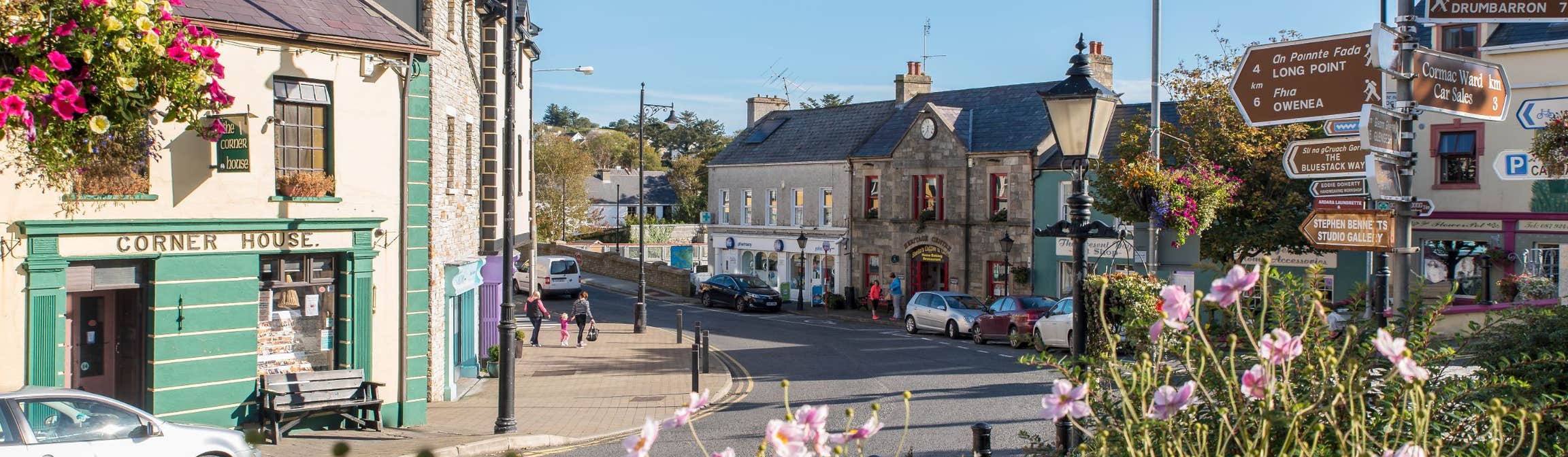 Image of the town in Ardara in County Donegal