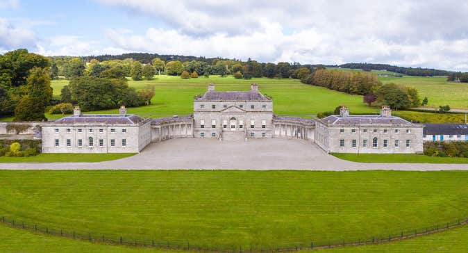 An aerial view of Russborough House and Parklands