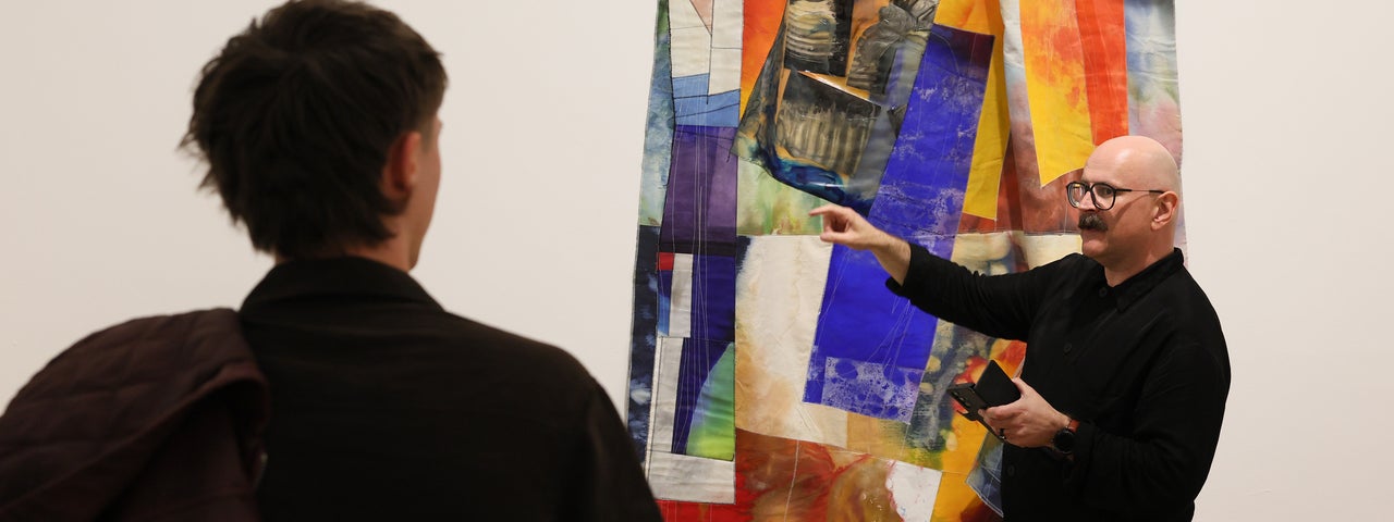 Tour of Sam Gilliam exhibition