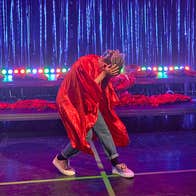 A performer on stage at The Ark Dublin