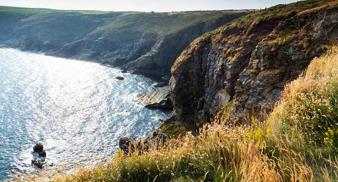 View of the cliffs at Ardmore, County Waterford