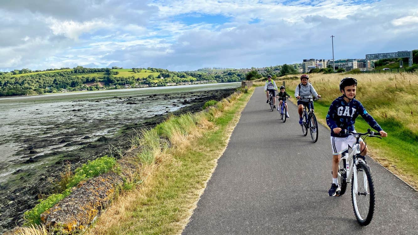 A family cycle along the Cork Greenway