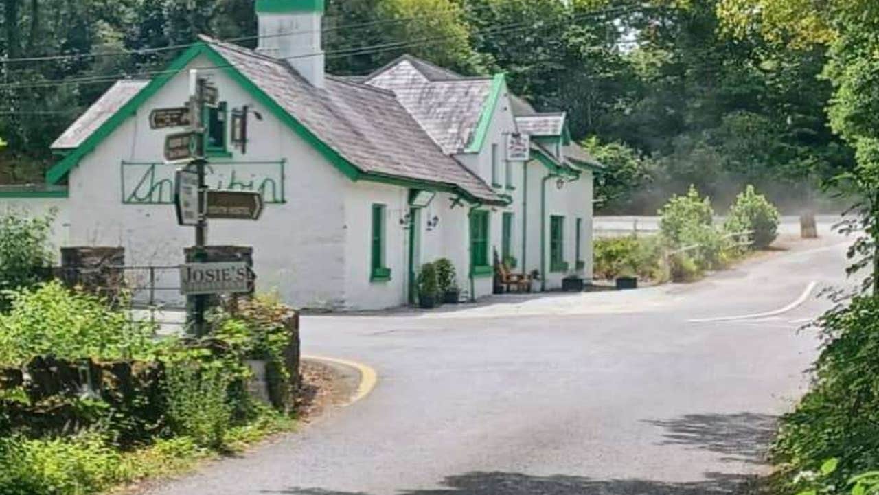 Side view of property