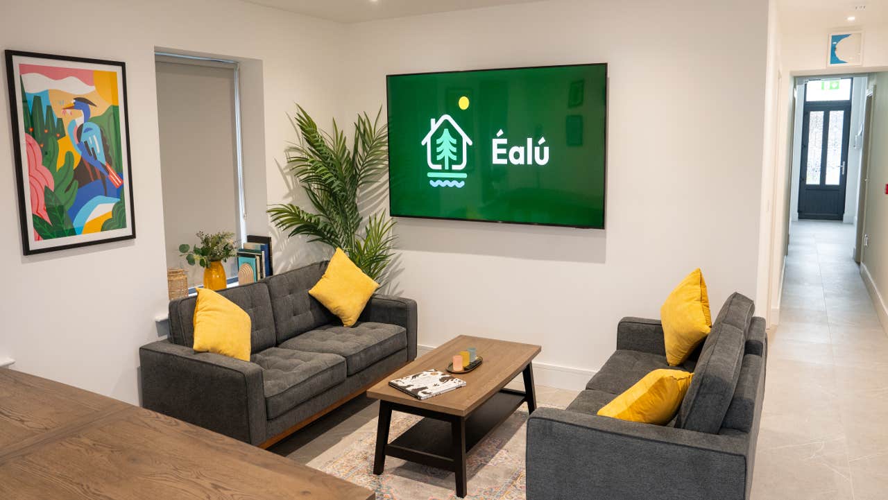 Sitting room with couches