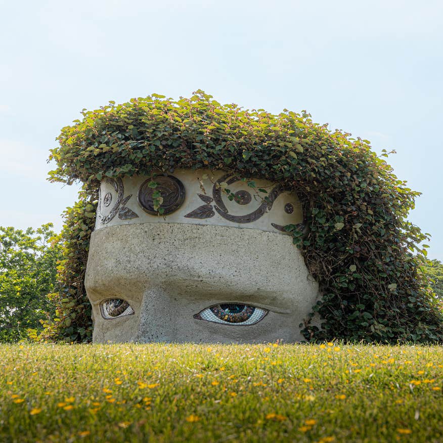 Sculpture of God Lugh in the Dú na Sí Amenity & Heritage Park in Westmeath